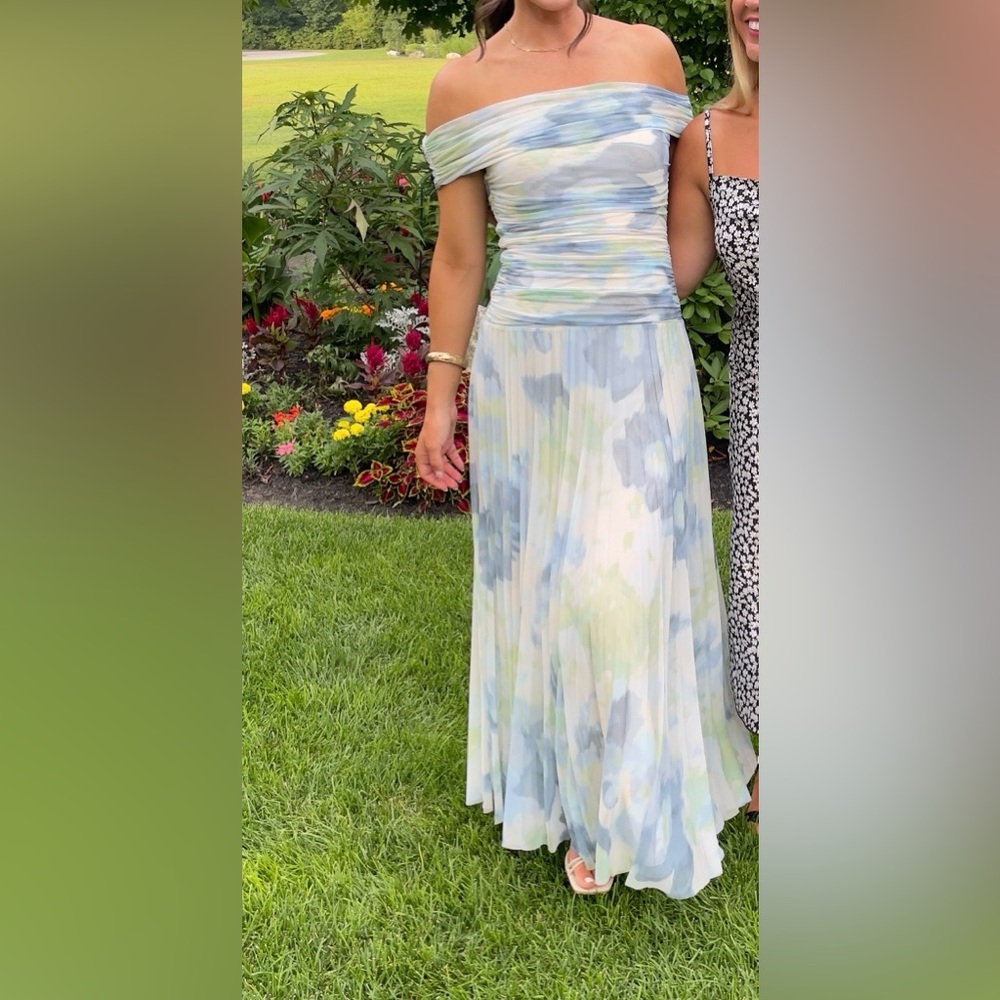 Abercrombie off the shoulder formal dress